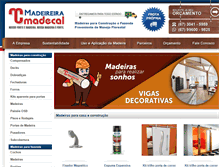 Tablet Screenshot of madecalmadeiras.com.br